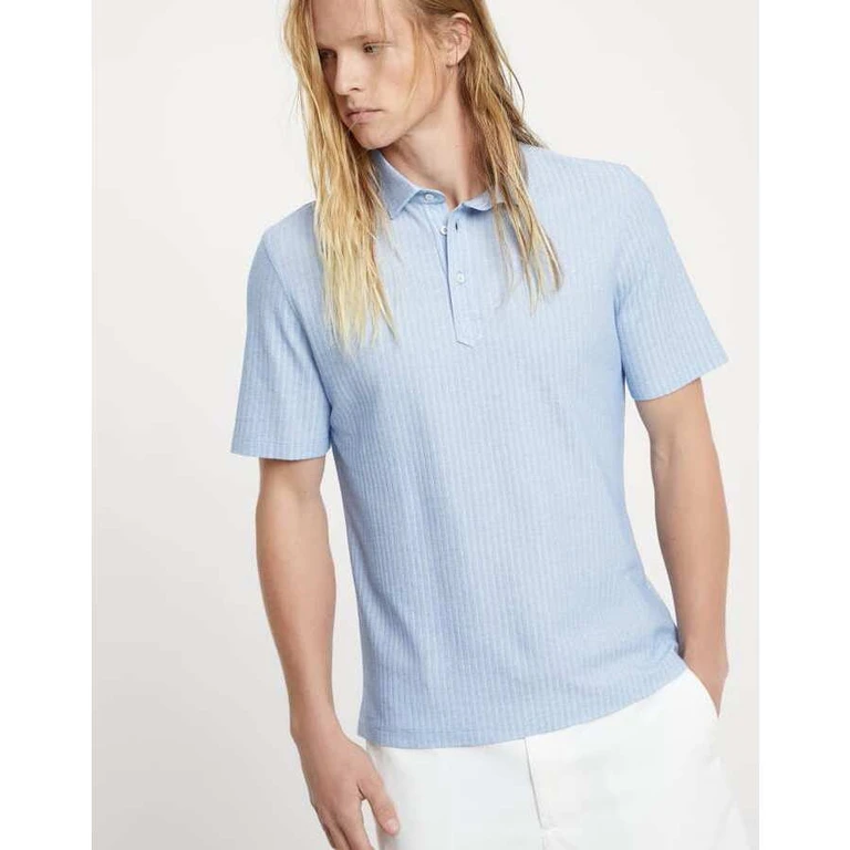 Men's Celeste Cotton Silk Short Sleeve Shirt