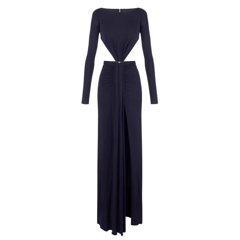 evening dresses and women's ceremony Elisabetta Franchi - woman's dress - blue