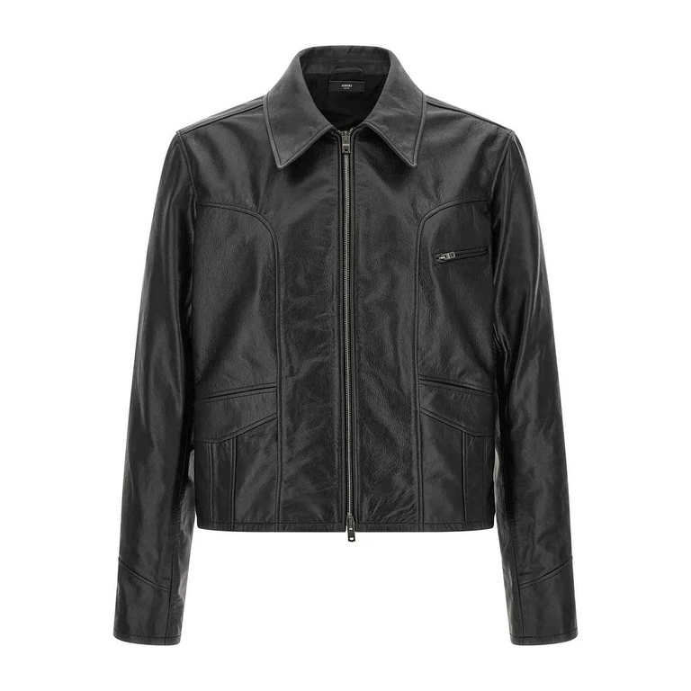 Blouson En Cuir - Noir (AM426JA0310002)