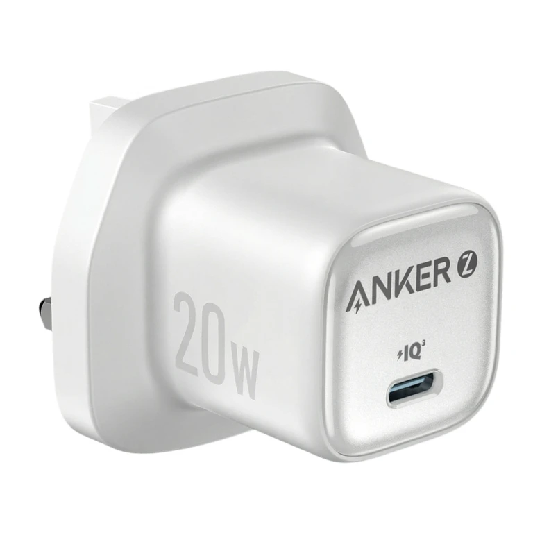 Anker USB-C Charger, 20W Fast Charging, White
