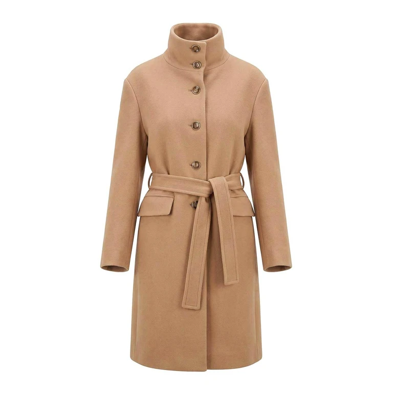 Manteau Au Genou - Beige (107521A3FGD37)