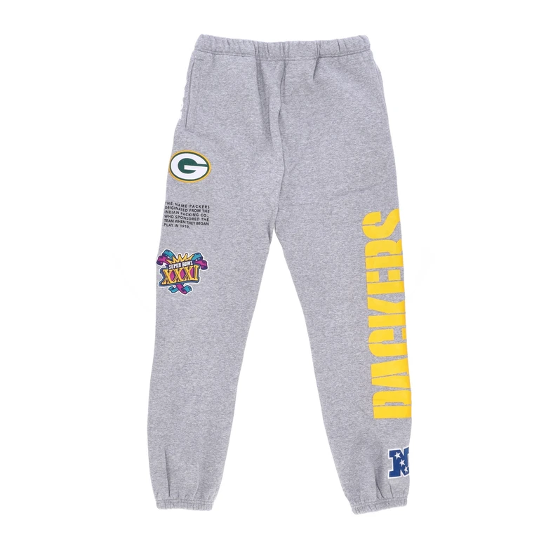 Men's Fleece Tracksuit Pants Nfl Team Origins Fleece Pant Grepac Gray Heather
