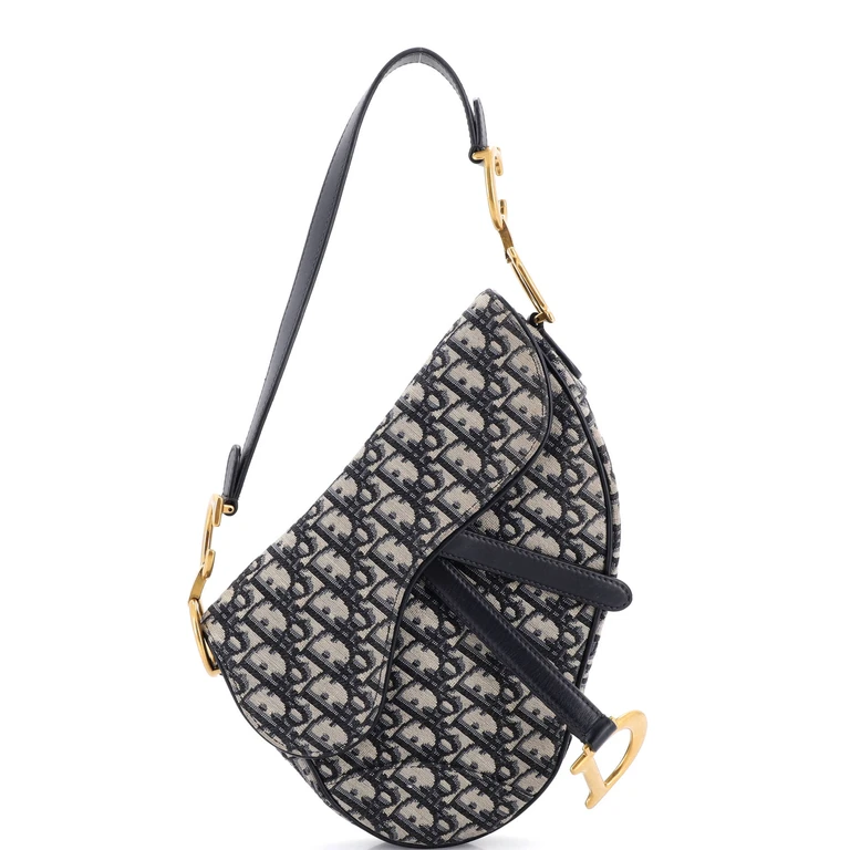 Saddle Handbag Oblique Canvas Medium