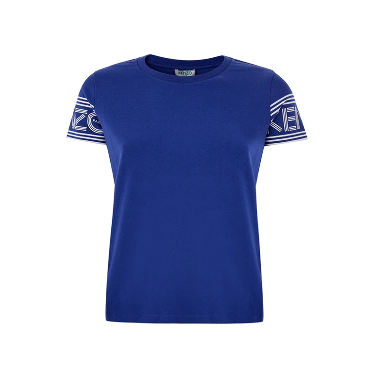 T-Shirt in Electric Blue Cotton Kenzo