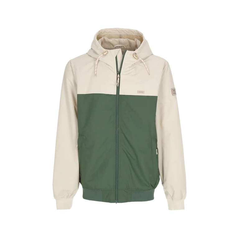 Men's Windbreaker Jacket Beige/green