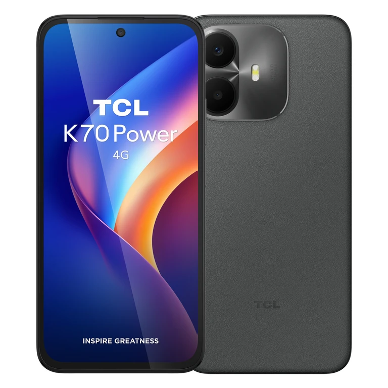 K70 Power 6.8" 4G Smartphone (T522E-2ALCA112) - 256GB, 8GB RAM, Dual SIM, Grey
