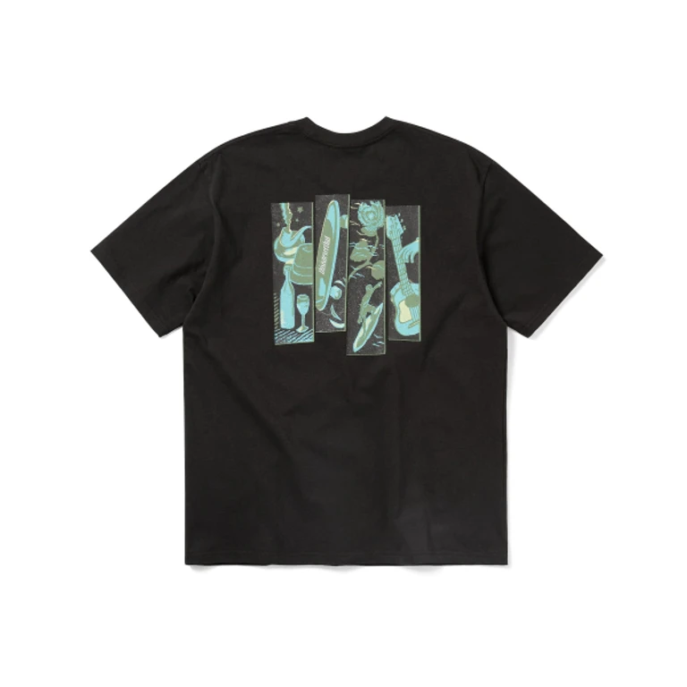 4 Panels Tee Off Black