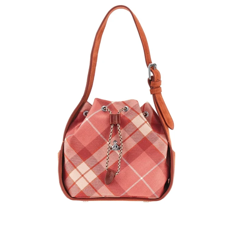 'Stacey' tartan wool bucket bag Woman One Size