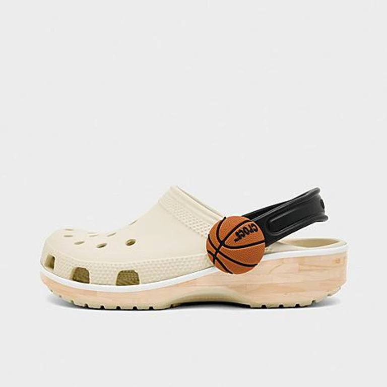 Little Kids Basketball Classic Clog Shoes in Bone Size: 1.0