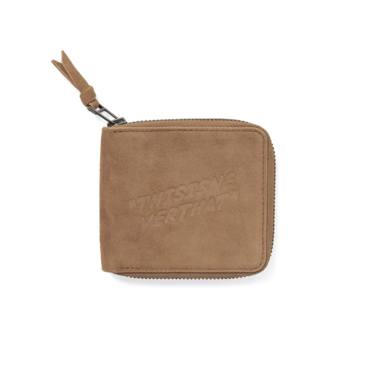 Suede Wallet Tan