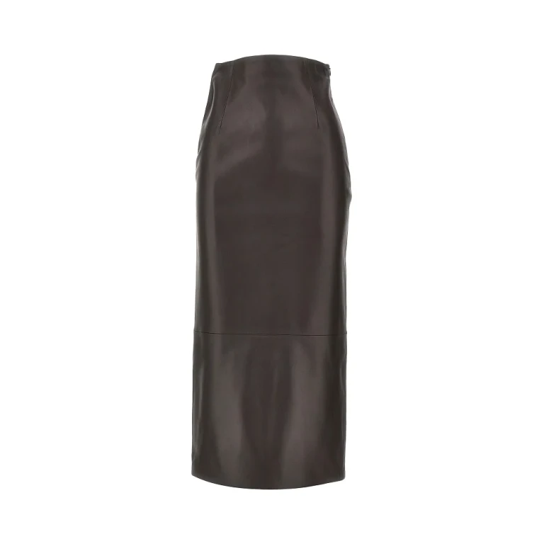 LOULOU DE SAISON 'Inga' leather ankle-length skirt Woman 36