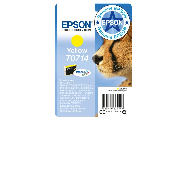 Singlepack Yellow T0714 DURABrite Ultra Ink