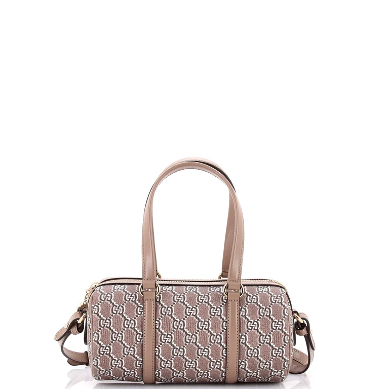 Convertible Duffle Bag GG Shadow Coated Canvas Small