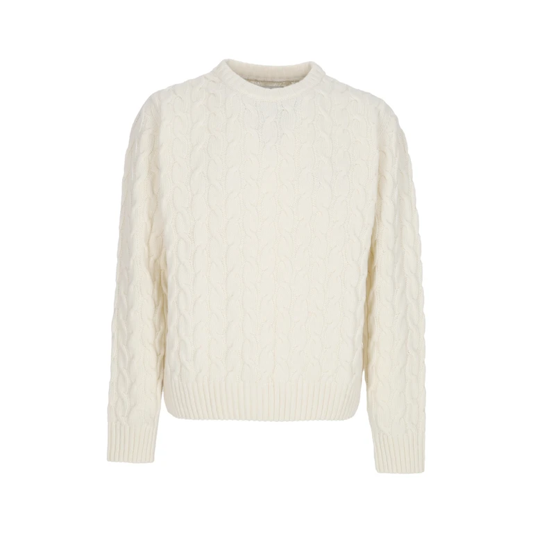 Men's sweater Logo Knit Sweater Cream