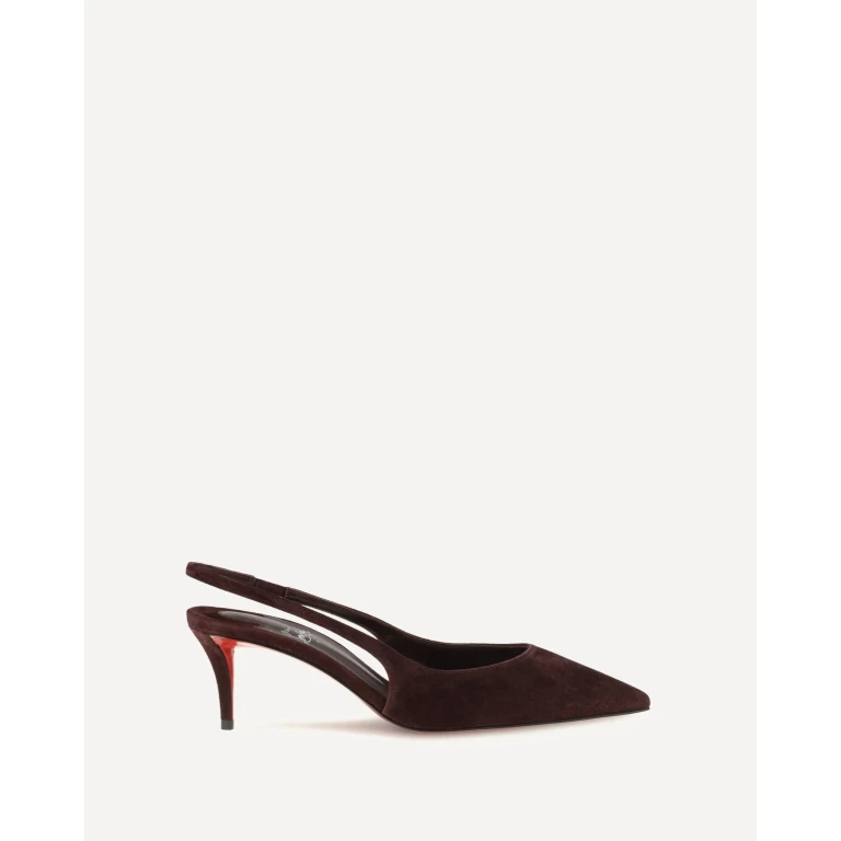 Miss Z Slingback Suede Pumps Female 40