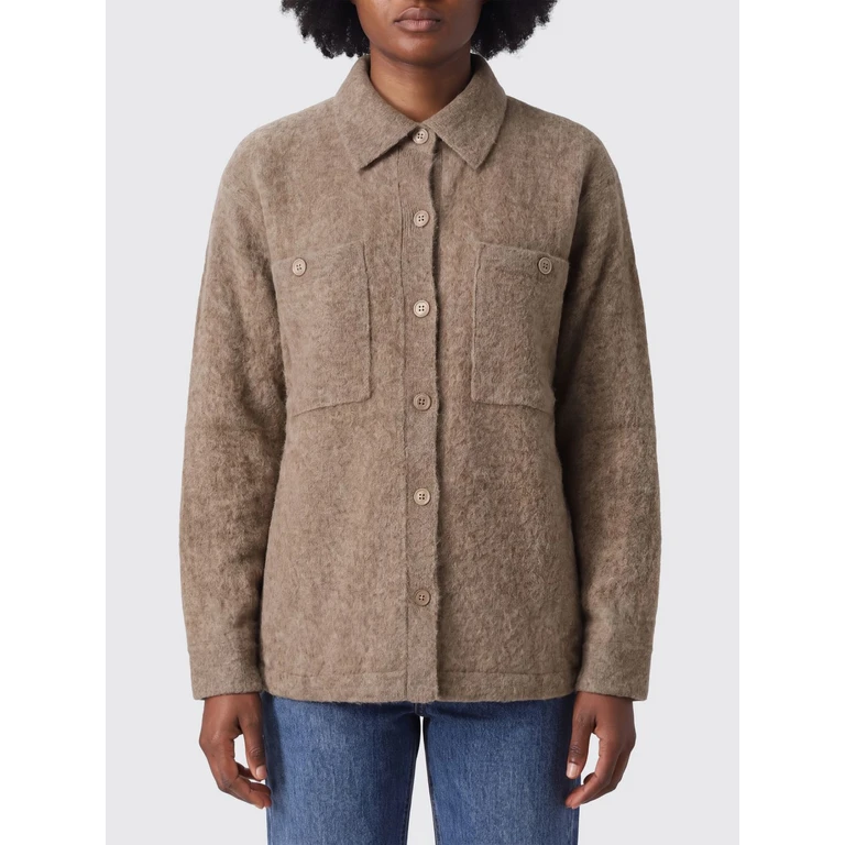 PAROSH Wool and Yak Blend Cardigan P. A.R. O.S. H. with Applied Patch Pockets (D530558LYAK064)