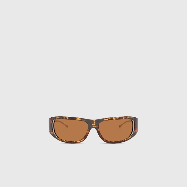 Wraparound style sunglasses - Sunglasses - Unisex - Brown