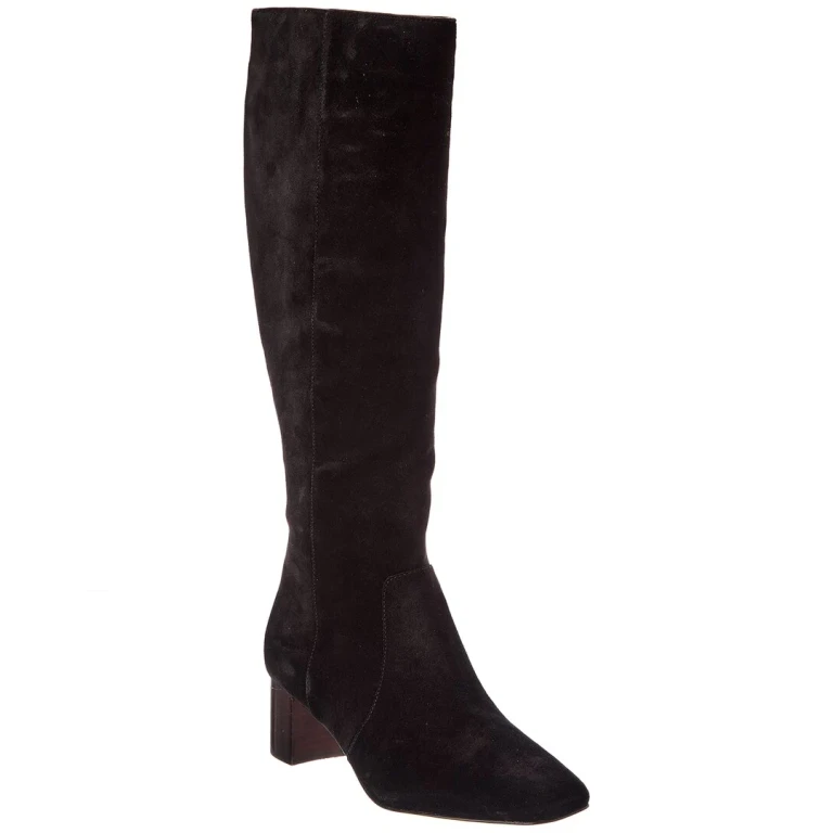 Kels Zip Suede Knee-High Boot