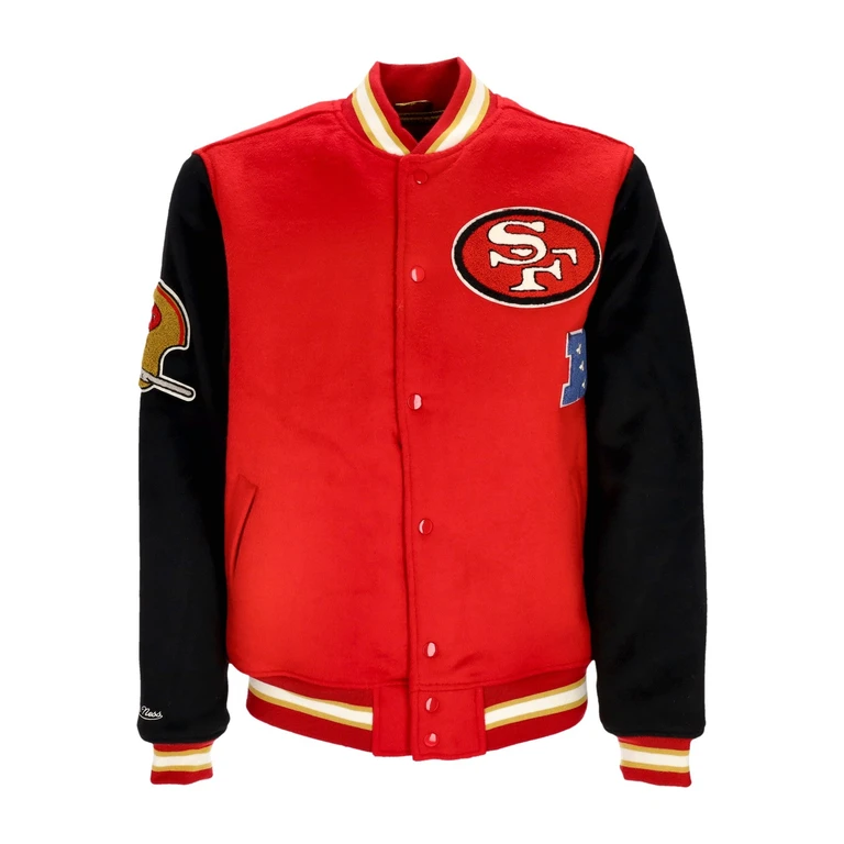 College Jacket Men's NFL Team Legacy Varsity Jacket Saf49e Red/black