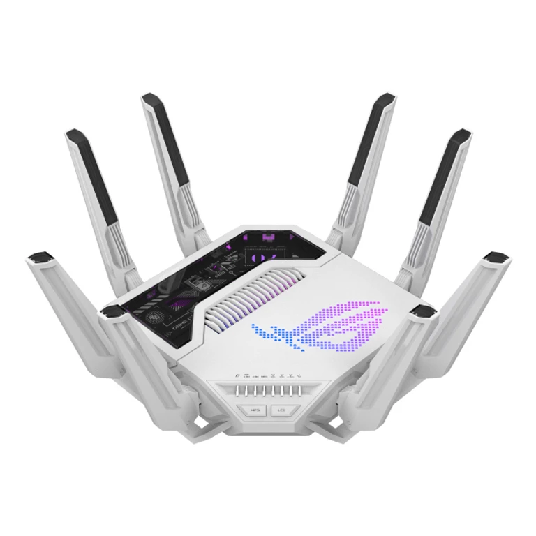 ROG Rapture GT-BE19000AI wireless router 10 Gigabit Ethernet Tri-band (2.4 GHz / 5 GHz / 6 GHz) White