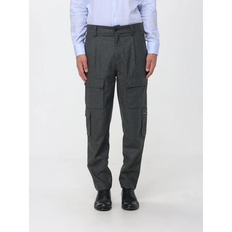 Straight-Leg Virgin Wool Cargo Trousers (M038PF3010C357)