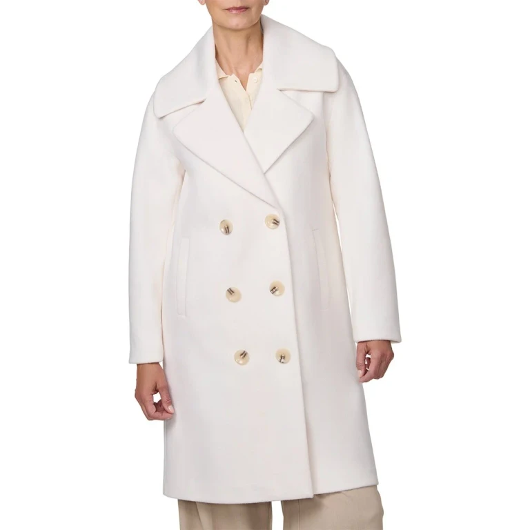 Long Wool-Blend Coat