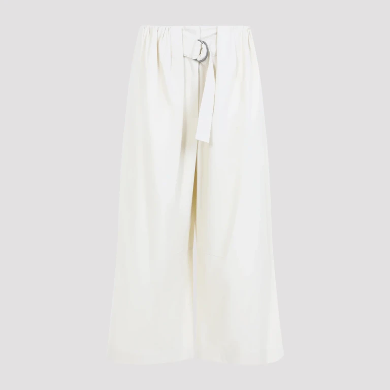 Cropped Belted Trousers