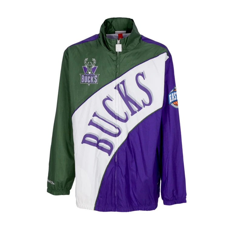 Men's Nba Arched Retro Lined Windbreaker Milbuc Multi/white Windbreaker Jacket