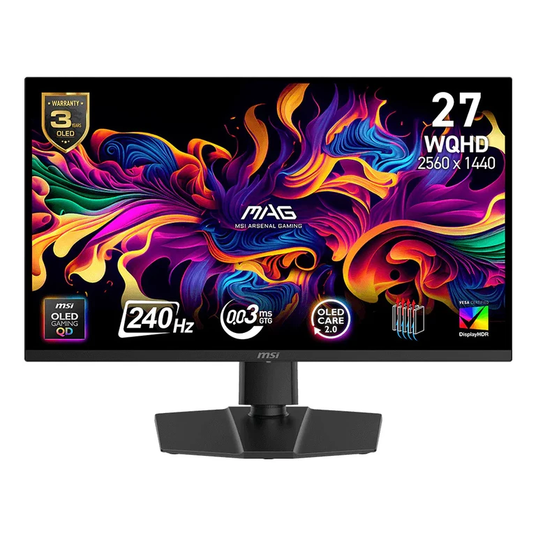 MSI MAG 273QP QD-OLED 26.5" QHD 240Hz Monitor (X24)