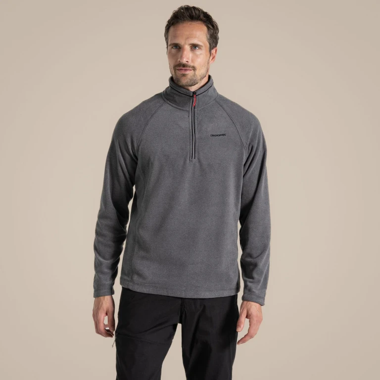 Men's Corey VI Half Zip Fleece | Black Pepper Marl