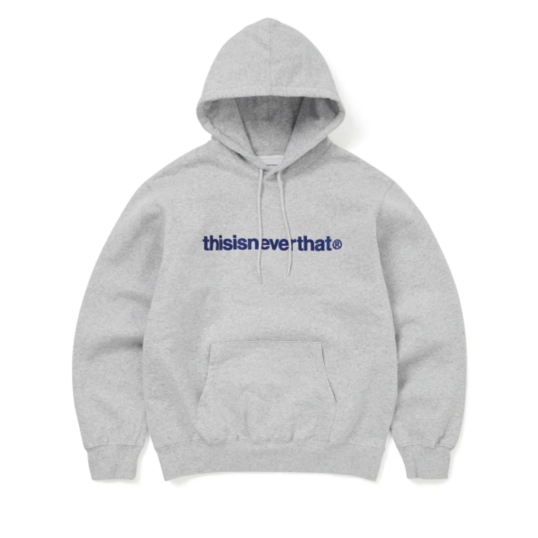 T-Logo Hoodie Heather Grey
