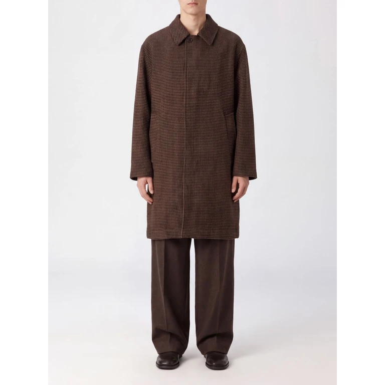 Coat Men color Navy (35170NAVY/BROWN)
