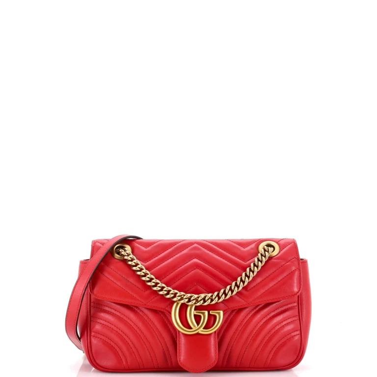 GG Marmont Flap Bag Matelasse Leather Small