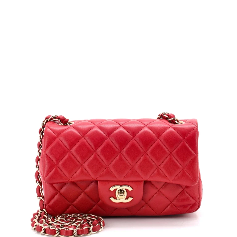 Classic Single Flap Bag Quilted Lambskin Mini