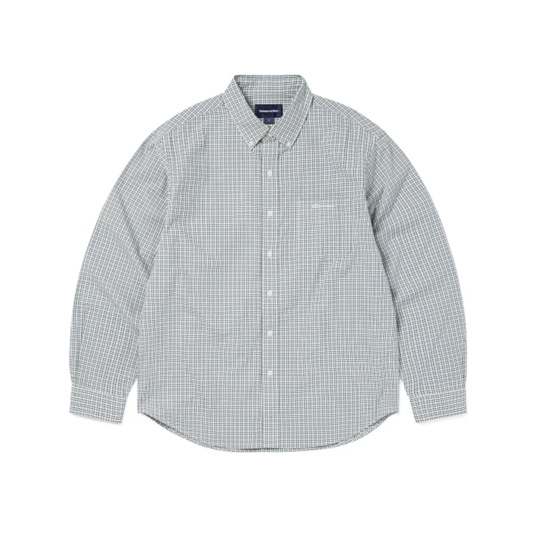 Lightweight Plaid Shirt Ivory