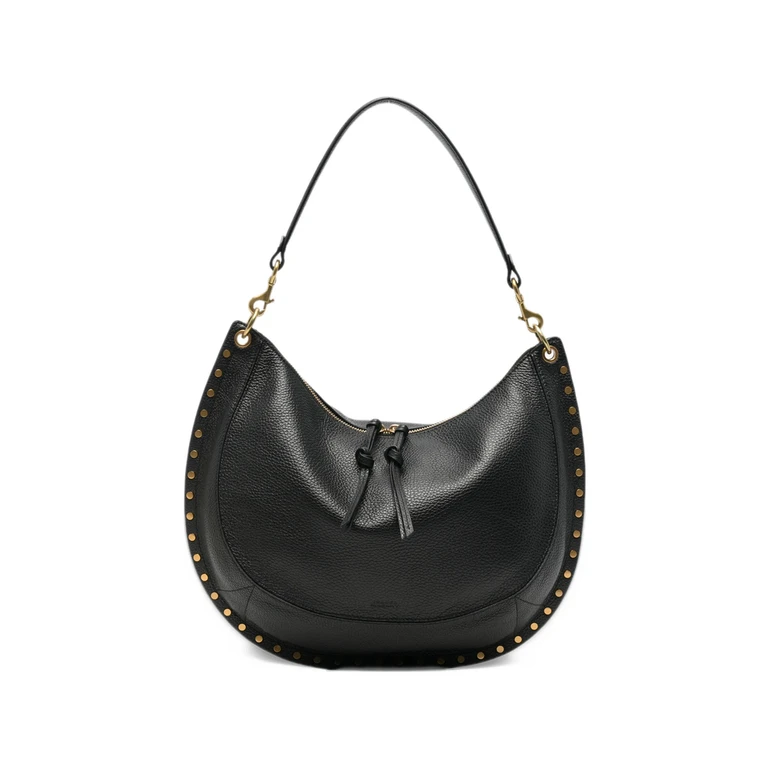 Studded Pebbled Leather Tote Bag