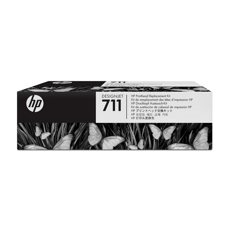 HP C1Q10A/711 Printhead + Ink cartridge Bk.C.M.Y 48ml Pack=4 for HP De