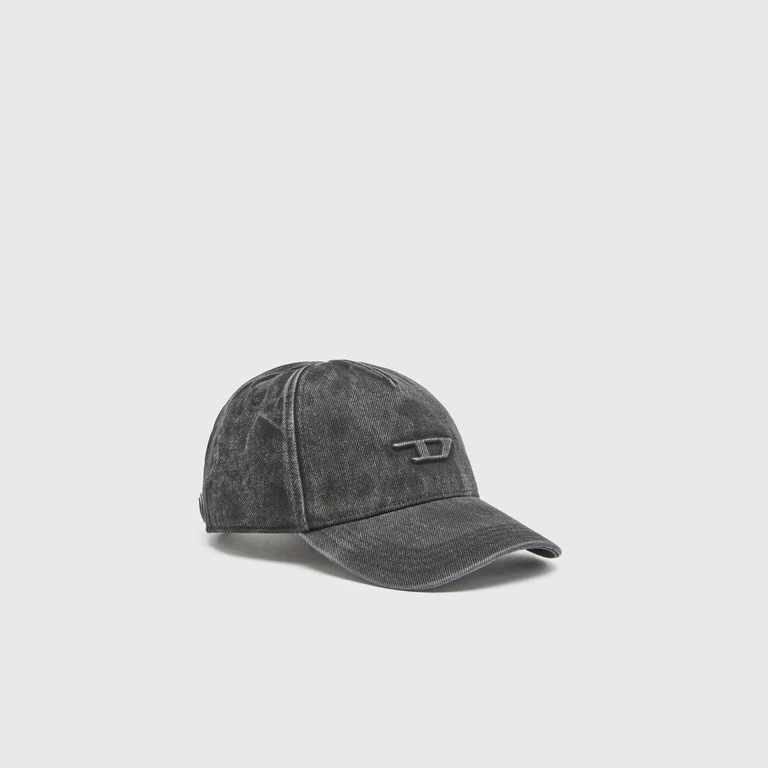 Baseball cap with embossed D logo - Caps - Man - Black