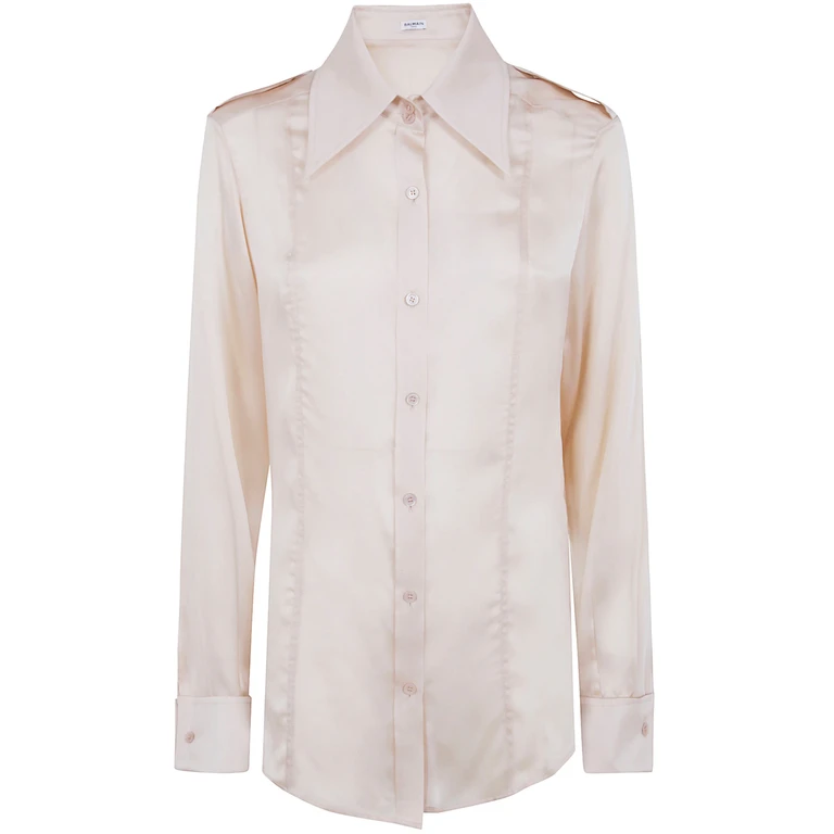 Shirt Long Sleeves Silk Shirt