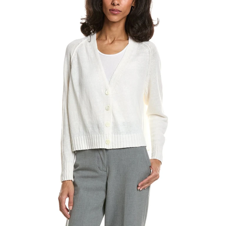 Linen Crop Cardigan