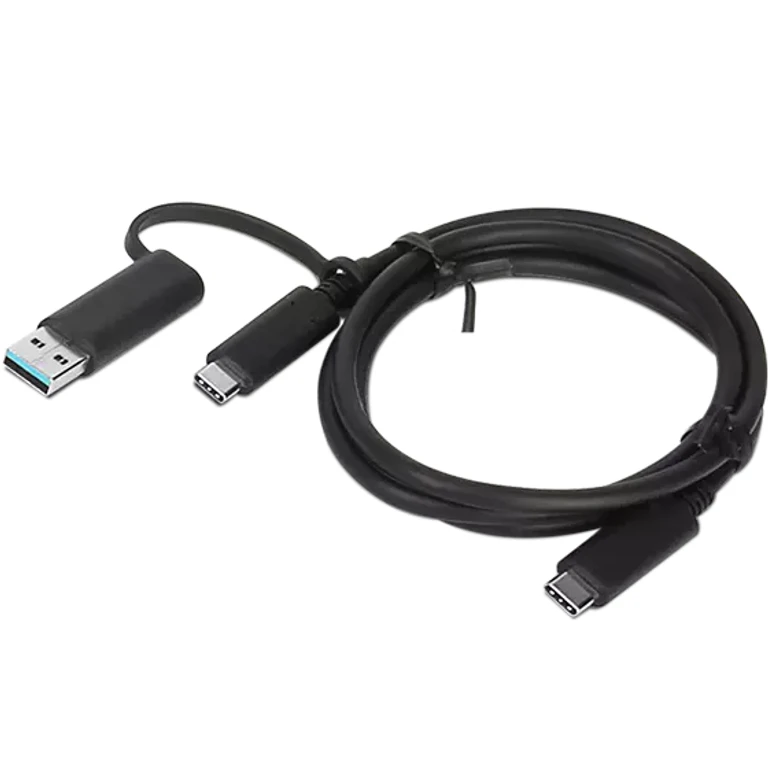 Lenovo 4X90U90618 USB cable USB 3.2 Gen 1 (3.1 Gen 1) 1 m USB A/USB C USB C Black