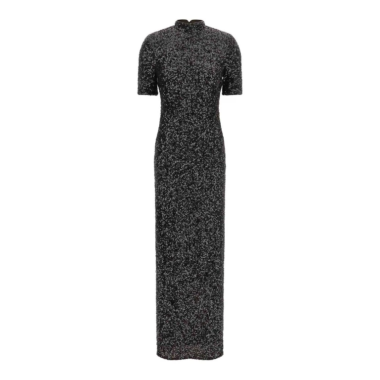 Robe De Soirée - Sequins Maxi Slit (1167721667)
