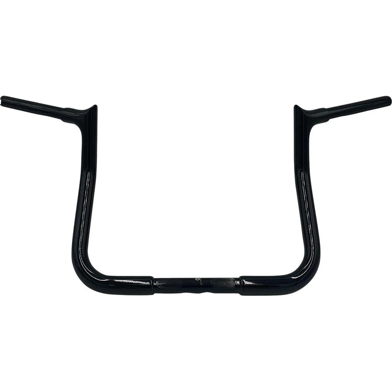 905011-B - Fat Baggers Inc. 1-1/4" EZ Install Pointed Top Handlebar For Harley Davidson FLH 1868 2021 28 cm (11") - Black