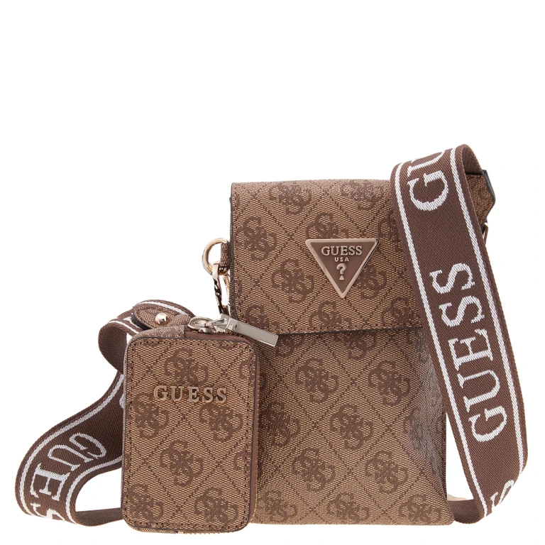 Beige Latona Chit Chat Flap Phone Handbag