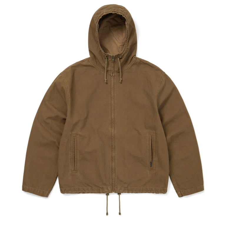 Canvas Hooded Jacket Light Brown