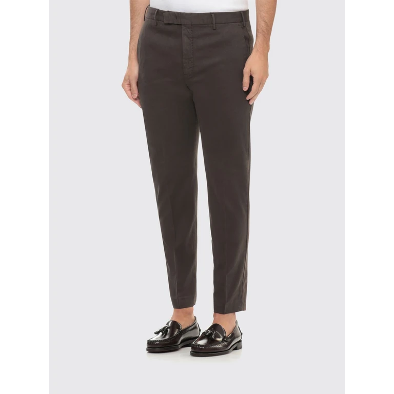 Slim Fit Wool Chino Trousers with Slant Pockets (COATX0Z00FWDTU91Y191)