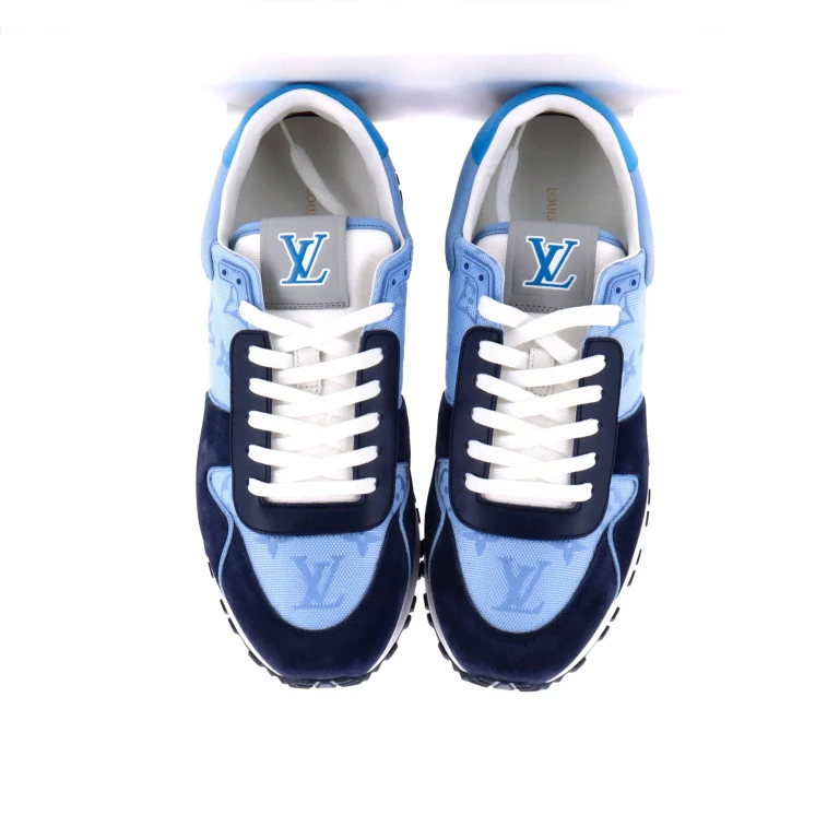 Men's Run Away Sneakers Monogram Canvas and Suede