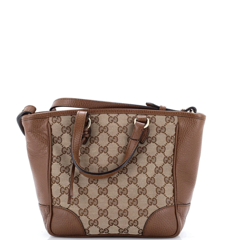 Bree Convertible Tote GG Canvas with Leather Small