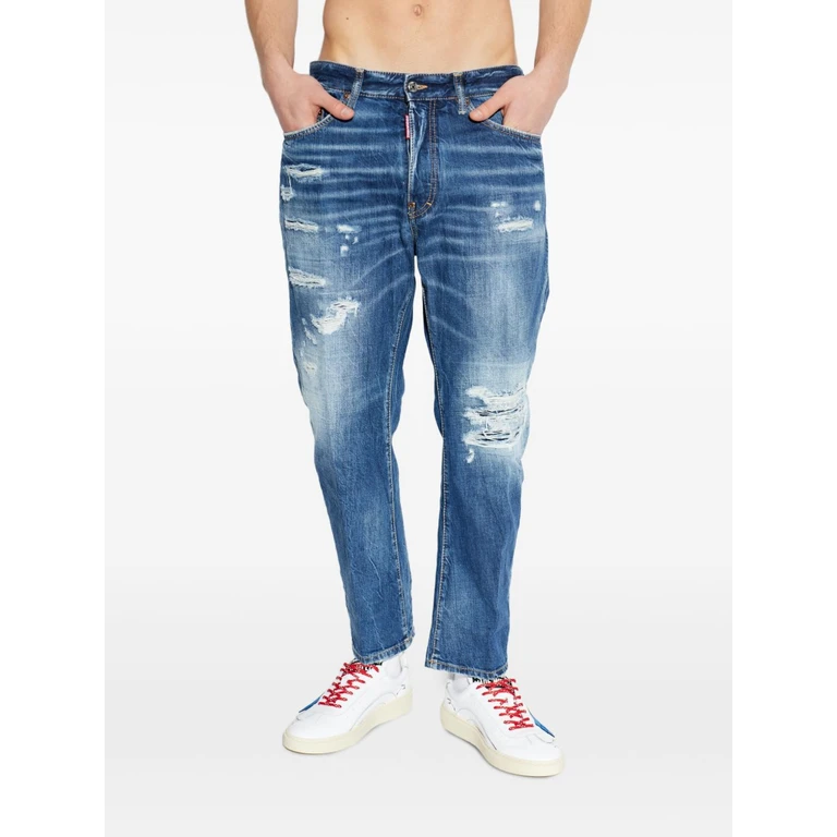 jeans blue man bro distressed