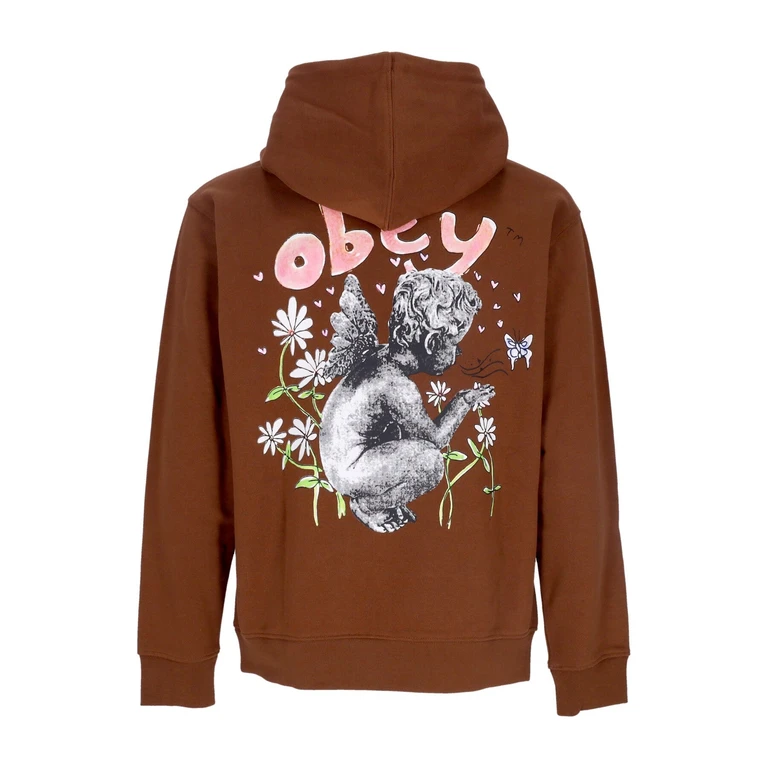 Garden Fairy Premium French Terry Sepia Men's Lightweight Hooded Sweatshirt